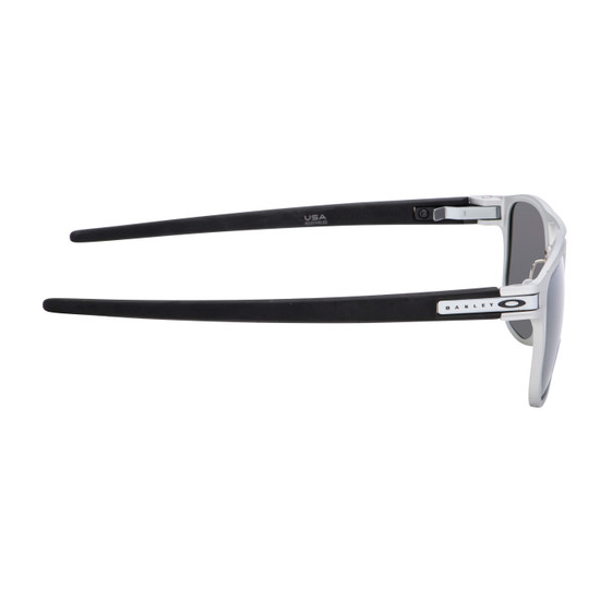Oakley Latch Alpha Sunglasses - Prizm Black Polarized Lens and Matte Silver  Frame