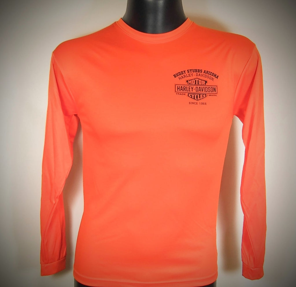 Men's Buddy Stubbs Harley-Davidson P-Tech Long Sleeve - Orange - 40297437